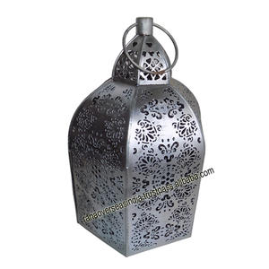 Linterna de vela colgante hexagonal hecha de hierro para oficina, hogar, cama, habitación, entrada, decoración de fiesta - Product Image 5