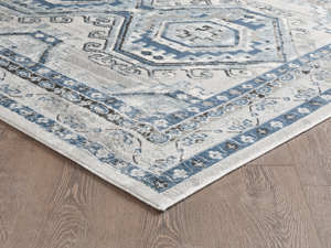 Alfombra Turca de Lujo Hecha a Máquina Palmira 32x35 16 L Azul L Gris Premium para Sala de Estar del Fabricante de Gaziantep - Product Image 3