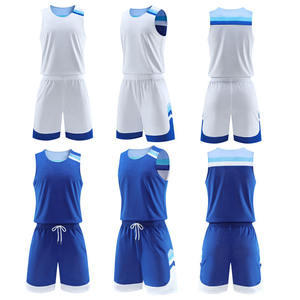 Uniformes de basket-ball unisexes réversibles de qualité supérieure, respirants, à séchage rapide, imprimés lumineux, antibactériens, pour adultes - Product Image 3