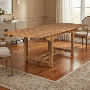 Nueva Mesa Extensible Rectangular Moderna y Minimalista de Madera de Teca Natural Grado C para Exteriores, Conjuntos de Muebles para Patios, Venta al Por Mayor - Product Image 2