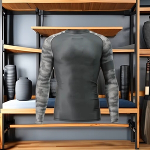 Rashguard personnalisé respirant à séchage rapide UPF50+ en polyester et élasthanne pour Jiu Jitsu MMA, couleur personnalisée, manches longues, unisexe - Product Image 4