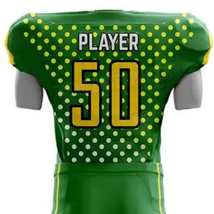 Uniforme de fútbol americano de diseño personalizado, ropa deportiva de sarga, conjunto de talla grande multicolor para adultos - Product Image 5