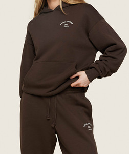 Wholesale Premium Quality Archive <b>Brown</b> <b>Women's</b> Graphic Hoodie <b>Top</b> Selling Anti-Wrinkle And Breathable Blank Hoodies For <b>Women</b> - Product Image 2