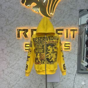 Préfet Cutting Sport Edition Sweat à capuche zippé le plus demandé Marron Imprimé fabriqué en usine sweats à capuche à bas prix hommes sweats à capuche pour hommes - Product Image 6