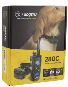 Nouveau collier de dressage pour chien DogGtra 280C étanche avec écran LCD à contrôle précis sur 127 niveaux et télécommande de 800 mètres - Product Image 2