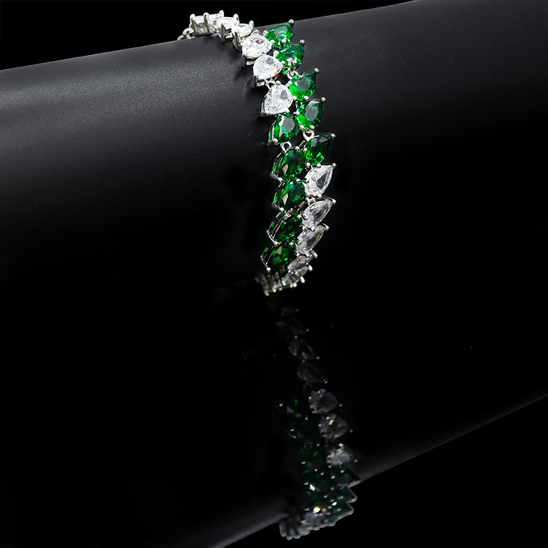 Green and white  bracelet