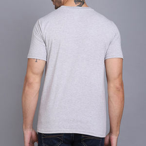 Fabricant de vêtements de t-shirts pour hommes à manches courtes été en gros meilleure vente décontracté blanc couleur unie respirant O cou - Product Image 5