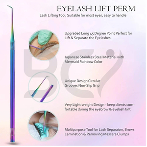 Outil de rehaussement de cils de qualité supérieure, couleur arc-en-ciel, pour salon de beauté, pour permanente, extensions et teinture des cils - Product Image 4