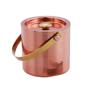 ถังน้ำแข็งโลหะสแตนเลสพร้อมที่จับฝาปิดและฉนวนกันความร้อนผนังสองชั้นสำหรับการแช่แข็งเครื่องดื่มที่ดีที่สุด - Product Image 4