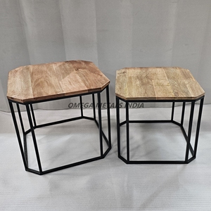 Moderna mesa de centro pequeña con acabado de aceite de leche, diseño de silla lateral de lujo para casas de familia, salas de estar y salas elegantes - Product Image 6