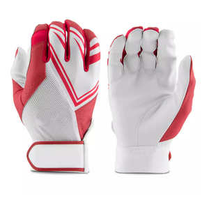 Guantes de bateo de béisbol y softbol de la mejor calidad Guantes de cuero duraderos y transpirables con imagen original Lo último - Product Image 2