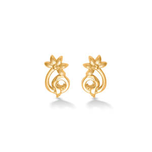 Petites boucles d'oreilles pour enfants Little Luminaries en or jaune - Product Image 2