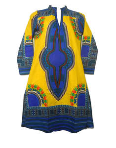 Vestido de manga larga Dashiki para mujer, caftán africano de algodón, abrigo Abaya, vestidos completos de moda de África - Product Image 4