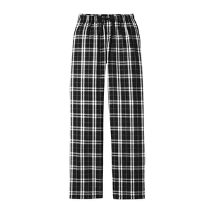 Warm Women Black <b>Plaid</b> Flannel Pajama <b>Pants</b> - Classic Checkered Lounge <b>Pants</b> for Winter, Perfect for Sleep and Casual Wear - Product Image 1