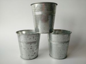 Set of 3 Galva Nest <b>Herb</b> <b>Pot</b> Set Basket For Home <b>Garden</b> Decorative Use Floor Planter In Galvanized Metal - Product Image 6