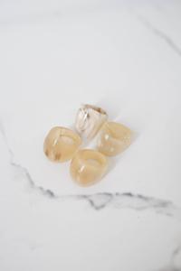 Buffalo Horn Ring Polished Party Ware Jewelry for Wedding Anniversary Hot Sale Color Natural Horn - Product Image 5