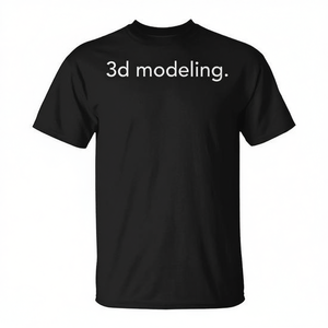 T-Shirt Minimalista con Modellazione 3D, Taglie Grandi, T-Shirt Promozionale Minimalista - Product Image 3