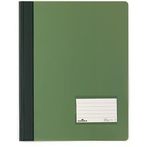 DURABLE DURALUX Extra Wide PVC Din <b>A4</b> File <b>Folder</b> Accessories Translucent Green Fastener - Product Image 1