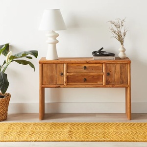 Bán Buôn Chất Lượng Cao Giá Rẻ Giá Cổ Bằng Gỗ Cong Hành Lang Góc Console Bảng Cho Phòng Khách - Product Image 2