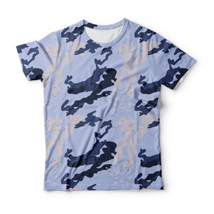 Camiseta de camuflaje para hombre de alta calidad de talla grande transpirable al por mayor cuello redondo Venta caliente ejercicio y ropa de calle de verano - Product Image 1