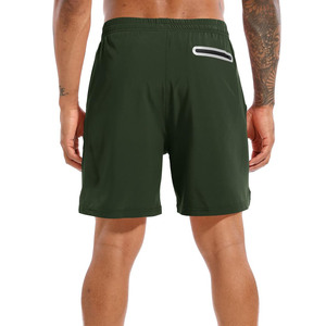 Alta calidad elástico Fitness Casual entrenamiento hombres pantalones cortos entrenamiento secado rápido Streetwear transpirable deportes sudor gimnasio pantalones cortos para hombres - Product Image 4