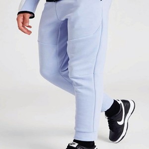 Logo de marque personnalisé 69% coton 31% polyester bleu ciel garçons Tech polaire survêtement fermeture éclair complète à capuche Joggers pantalons de survêtement survêtement - Product Image 6