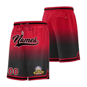 Pantalones Cortos de Baloncesto de Secado Rápido, Personalizados, de la Mejor Calidad, Unisex, Transpirables, de Talla Grande, con Estampado Degradado, 100% Poliéster - Product Image 3