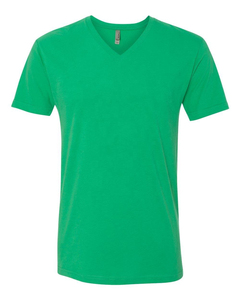 Venta al por mayor de camisetas para hombre cuello en V de moda Slim Fit manga corta de color sólido algodón poliéster mezcla suave cómodo - Product Image 1