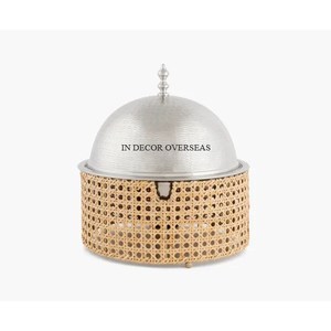 Único diseñador elegante Color plata brillante pulido Calidad Superior Metal forma redonda cazuela utensilios de cocina suministros de utensilios de cocina - Product Image 1