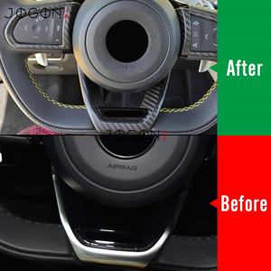 ขอบพวงมาลัยล่างสำหรับรถ Lotus Emira V6 I4 2022-2025อุปกรณ์ตกแต่งภายในที่หุ้มพวงมาลัยคาร์บอนไฟเบอร์แท้ - Product Image 3