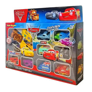 Juego de 12 Coches de Metal de Disney <span class=keywords><strong>Pixar</strong></span>, Juguetes de Aleación Fundida a Presión, Modelo de Excavadora y Autobús, para Decoración o Regalos - Product Image 6