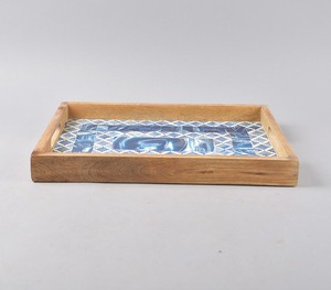 Artisanat Rectangulaire Forme Os Incrustation Plateau Maison Plateau Décoratif pour Table Basse Motif Unique Essayez Os Artisanat - Product Image 4