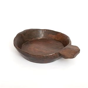 Plato artesanal de madera con silueta festoneada, ideal para interiores rústicos, bohemios y escandinavos, que añade carácter y equilibrio. - Product Image 5