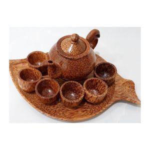 COCONUT <b>TEAPOT</b> <b>SET</b> - PRODUCT HOT SELLING FROM BLUE LOTUS FARM VIET NAM PRODUCT 100% ORIGINAL VIET NAM - Product Image 6