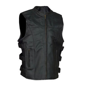 Mono Riders Men's Vintage Biker Waistcoat Spandex/Nylon Casual Streetwear Winter Vest O-Neck Zipper Pockets Waterproof Plus Size - Product Image 5
