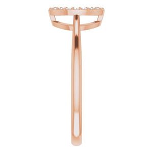Stuller 14K Gold <b>Circle</b> Diamond <b>Ring</b> Model 651807:60002P Premium Jewelry - Product Image 4