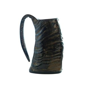 Auténtica Jarra Vikinga para Beber Hecha a Mano con Cuerno de Búfalo, Jarra para Beber Cerveza Vikinga o Vino - Product Image 1