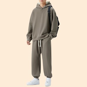 Conjunto Deportivo de Invierno Unisex, Estilo Nuevo, Personalizado, Tallas Grandes, Corte Ajustado, con Sudadera con Capucha, Peso Medio - Product Image 3
