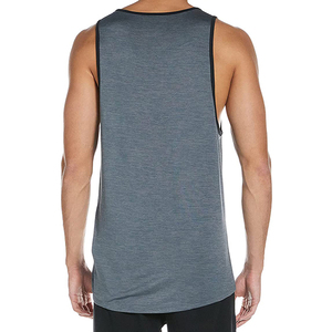 Débardeur de couleur unie pour hommes Meilleure vente en gros Produit de haute qualité Spandex Style décontracté Caractéristique respirante - Product Image 3