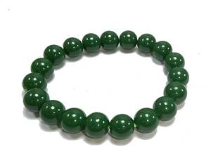 <b>Crystal</b> <b>bracelet</b> Green Jade Obsidian Round Beads <b>Bracelet</b> 8mm Stone Gemstone Fashion Men and <b>Women</b> Gift Energy - Product Image 6