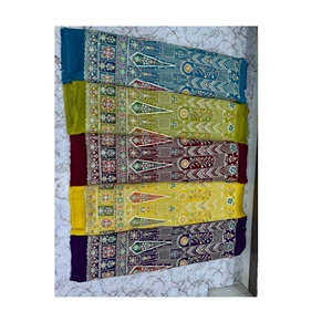 Georgette Chiffon Fabric Width with Multi Thread Sequence Work Premium Quality Textile Raw <b>Material</b> for Garments and Dresses - Product Image 1