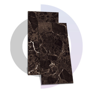 Carreaux de sol Emperador Coffee 600 x 1200 mm, carreaux brillants antidérapants, carreaux tendance - Product Image 1
