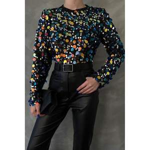 Blusas y Camisas de Lentejuelas para Mujer, Estilo Disco, Venta al Por Mayor - Product Image 2