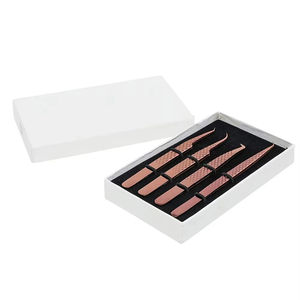 ชุดแหนบด้ามเพชร 4 ชิ้น คุณภาพสูง ผลิตจากเหล็กกล้าไร้สนิมญี่ปุ่น (สีโรสโกลด์) สำหรับต่อขนตา - Product Image 3