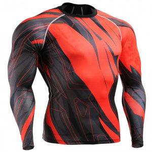 Rash Guard à manches longues BJJ sur mesure pour adultes Sublimation en ligne MMA Grappling Sports Wear Fight Wear - Product Image 4