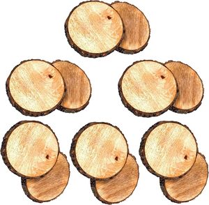 Handcrafted Round Wooden <b>Table</b> <b>Coaster</b> for Dining <b>Table</b> Wedding Christmas Decoration Family Gathering Parties - Product Image 1