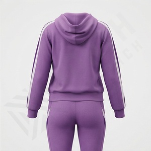 Conjunto Deportivo de Dos Piezas para Mujer de la Mejor Calidad, con Chaqueta con Cremallera, Pantalones de Cintura Alta Elástica, Ropa Deportiva Suave y Elástica - Product Image 2