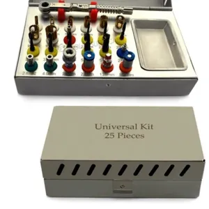 KIT de implante UNIVERSAL, instrumento DENTAL básico, KIT quirúrgico UNIVERSAL básico de 25 piezas