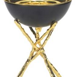 เตาเผากำยานทรงกลมแบบโมเดิร์น สีดำด้านและสีทอง ดีไซน์แบบอาหรับ สำหรับใช้ในบ้านและเป็นของขวัญในตะวันออกกลางและอ่าวเปอร์เซีย - Product Image 6