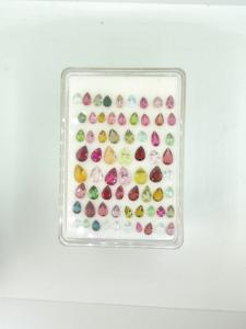 Piedra de corte de pera turmalina de varios colores de 34,90 quilates de calidad superior para la fabricación de joyas finas piedras preciosas naturales - Product Image 2